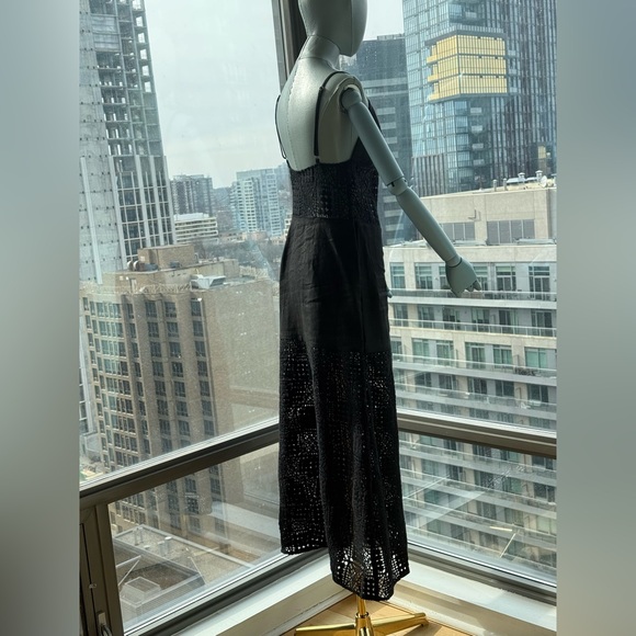 🆕 SIR THE LABEL 🧿 NWOT Rayure Tri Crochet Maxi Dress, Black Crochet, Sz 1 US 4 - Picture 9 of 16
